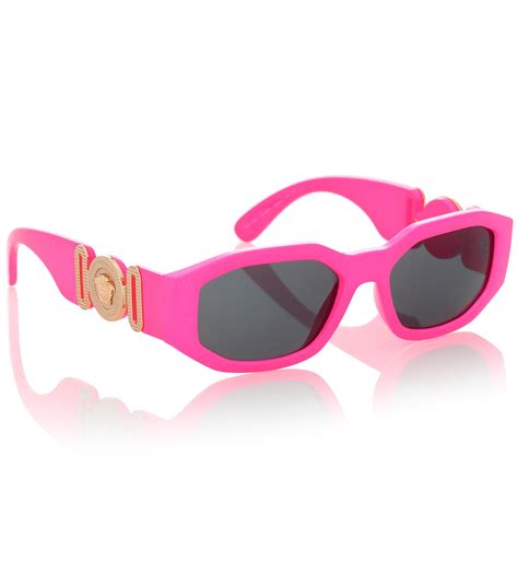 versace pink medusa sunglasses|notorious big versace sunglasses.